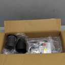 Bathroom Floating Shelves with Hair Dryer Holder - Wall Mounted Wood Wall Shelf with Blow Dryer Storage Over The Toilet - Set of 3 Rustic Brown Farmhouse Decor, 5.9"D x 15.7"W x 0.6"H