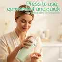 4 in 1 Travel Dispenser Bottle for Flying Essentials Camping Toiletries Pump Leak Proof Size Portable Containers for Shampoo Lotion Creams Body Wash Conditioner Refillable Attached Label (Green)