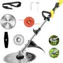 Cordless Weed Trimmer for Dewalt Max Battery,150cm/59in Brushless Electric Weed Wacker for Lawn, Yard, Garden, (Tool Only)