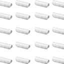 Farm Plastic Supply - Greenhouse Clamp 20 Pack - (3" Long x 3/4" Wide) - White ABS Clamps for Greenhouse, ABS Clips, Greenhouse Clamps for Farming, Gardening, Agriculture