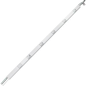 Legrand Wiremold WH20GB306TRGFI6 Plugmold 2000 Series 3 Foot Hardwired Power Strip with 5 Tamper Resistant Outlets and GFCI Protection, White