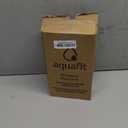 AQUAFIT 64 oz Water Bottle with Time Marker - Straw & Chug Lid - BPA Free Half Gallon Gym Water Bottle with Handle - Big Gallon Jug (Blue, 64 Ounces)