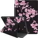 Case for All-New Amazon Fire HD 10 Tablet (13th Generation 10.1", 2023 Release)- 360 Degree Rotating Multi-Angle Viewing Protective Cover with Auto Sleep/Wake-Cherry Blossoms