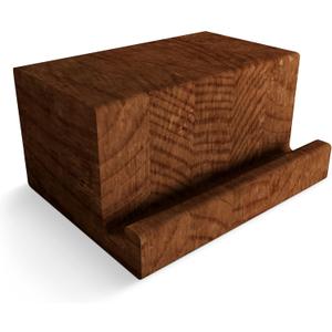 KAIU Premium Vinyl Record Stand - Showcase Your Now Playing Album Cover - Minimalistic & Elegant Holder Design- Compatible with All CDs & LPs - Walnut