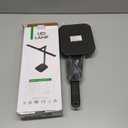 LED Desk Lamp for Office Home, Height Adjustable Architect Desk Light with USB Adapter, Stepless Dimming Desk Lamp Light for Reading, Study, Workbench (Black)