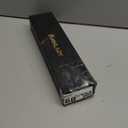 Annlary Hair Straightener 1 Inch Flat Iron and Curler 2 in 1 Titanium Ceramic Ionic Dual Voltage Straightener with Heat-Resistant Silicone, for Less Frizz, Shinier & Smoother (Black/Rose Gold)