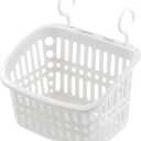 Hanging Plastic Storage Basket, Small Hanging Organizer For Bathroom, Kitchen, Dorm Room, Wall Mounted