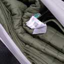 YnM Cotton King Size Weighted Blanket for Adults (88x104 Inches, 20 Pounds, Army Green), Smallest Compartments with Cooling Glass Beads,Heavy Blanket for Two Persons of 90~160lbs on Queen or King Bed