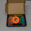 FitBeast Hand Grip Strengthener, Finger Exerciser, Forearm Strengthener Kit - 9 Pack, Targeted Hand & Forearm Strength, Relief & Recovery Kit (Orange)