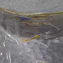 Rubtlamp 30Pcs Clear Plastic Plates,Clear Disposable Plates With Gold Rim,Heavy-duty Gold Plates