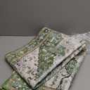 ZUNI Kitchen Rugs and Mats Set of 2, Comfort Kitchen Mats for Floor, Non Slip Comfort Standing Mat Rug, Boho Farmhouse Style Floor Mat for Kitchen Laundry Sink Office (70x24, Green)