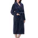 Yurhap Premium Robes for Women - Super Soft Cozy Fleece Womens Robe Plush Long Bathrobe 2XL/3XL