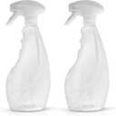 3 x SPRAYZ Large 17oz Spray Bottles For Cleaning Solutions and Gardening, Plant, Water, Durable Trigger Sprayer, Refillable, Spray Bottle for Hair, All Directions, Clear Plastic Bottle 2x 17oz