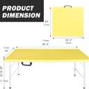 Portable Plastic Folding Table 4ft/6ft/8ft Heavy Duty White Black Picnic Dining Table Fold-in-Half for Camp Party Kitchen Indoor Outdoor