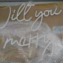 Will You Marry Me Neon Sign 31" x 20.9" Cool White LED Light Up Letters