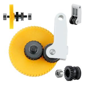 Upgraded All Metal Hotend p1s Extruder Helical Gear Handle kit, High End Silicone Injection Moulded Handle Assembly Direct Drive Hardened Steel Extruder Gear for Bambulab X1X1C P1 P1P Model 3D Printer