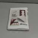 CirclesHome Wedge Pillow Cover 100% Cotton, Zippered Wedge Pillow Case Protector, Soft, Hypoallergenic & Breathable - White (24Wx25Lx12)