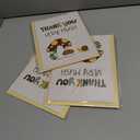 3 x CRTURUNIQ Funny Mushroom Thank You Card  Cute Thank You Very Mush Pun Design, 5x7 Inch Folded Cottagecore Greeting Note Card for Teacher, Baby Shower or Friend, Thick Cardstock with Envelope