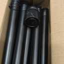 1 Diameter Curtain Rods Itself is 30 to 144 inch 1 Pack Fit 30-142 inch, 66 to 120 inch Window with Heavy Duty Adjustable Rod Matte Black Splicing Metal Extra Long Curtain Rod for Windows