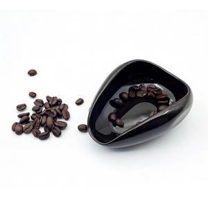3 x LamChyar Newly Upgraded Coffee Bean Dosing Cup, Ceramic Dosing Dish for Coffee Beans, Ceramic Single Dose Measuring Tray, Coffee Bar Accessories (Solid Brown)
