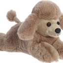 Aurora Adorable Mini Flopsie Paysley Poodle Stuffed Animal - Playful Ease - Timeless Companions - Brown 8 Inches