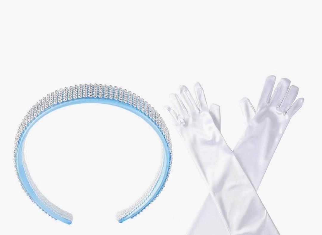 Women's Princess Headband Choker Long Gloves Set