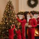 Radmire Matching Christmas Pajamas for Family Couples, XMAS Holiday PJs Sleepwear Set Long Sleeves and Pants