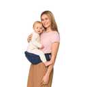 Ergobaby Ergonomic Baby Carrier Hip Seat with Storage, Comfortable Wide Waistbelt and Lumbar Support (17-45 lb) from The Brand Leader in Carriers, Lift Hip Seat, Midnight Blue