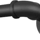 1 Inch Curtain Rods for Windows 120 to 240, Outdoor Industrial Adjustable Blackout Curtain Rod, Indoor Heavy Duty Wrap Around Drapery Pole, Black, 120-240"