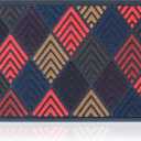 Extra Durable, Superior Absorption, Front Door Mat for Outdoor & Indoor - Welcome Mat for Entryway, Entrance, Patio, Porch - Waterproof, Non-Slip Backing, Coarse Fibers (Colorful Triangles,18x30)