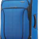American Tourister 4 KIX 2.0 Expandable Softside Luggage with Spinner Wheels, 24 SPINNER, CLASSIC BLUE