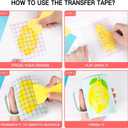 HTVRONT Transfer Tape for Vinyl - 12" X 120 ft w/Red Alignment Grid Transfer Paper for Adhesive Vinyl, Silhouette Cameo Vinyl Transfer Tape for Vinyl for Decals,Signs, Windows, Stickers