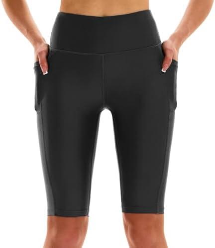 HODOSPORTS Women's 3''/5''/7''/9''/12'' Swim Board Shorts UPF50+ High Waisted Quick Dry Swimsuit Bottoms with Pockets Liner 4XL