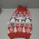 Christmas Dog Sweaters for Small Medium Large Dogs and Cats,Pet Soft Warm Holiday Outfit Girl & Boy,Pup Winter Clothes Turtleneck Double Knitting Collar for Outdoors Playing (Deer, XL)