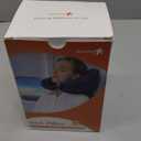 Sunany Neck Pillow for Travel Inflatable Airplane Pillow Comfortably Supports Head,Neck and Chin,Inflatable Travel Pillow with Soft Velour Cover,Portable Drawstring Bag (Black with Hat)