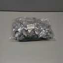 Wironlst 16 Pcs Glitter Poinsettia Flowers Artificial - Christmas White Poinsettia Decorations Tree Flowers Ornaments for Xmas/Holiday/Seasonal/Wedding Decor(Silver)