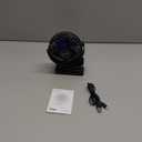 Gaiatop Portable Clip on Fan Battery Operated, Small Powerful 3 Speed Quiet 360 Rotate, USB Rechargeable Mini Personal Cooling Fan for Desk Table Home Office Stroller Camping Women Gifts Black Blue