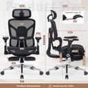 High Back Mesh Ergonomic Office Chair, Heavy Duty Computer Desk Chair, Oversized