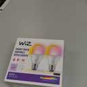 WiZ Connected Smart Light Bulbs, 2-Pack, Color A19 60W 800LM E26 Indoor LED Lights, Smart Bulbs with Motion Detection, Control with Voice or App