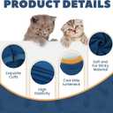 Cat Hair Sticky Onesie, Prevent Hair Loss Cat Pajamas, Long Sleeves Anti-Licking & Skin Disease Recovery Suit for Cats, Sphynx Clothes Costumes Outfits for Pet, Large