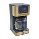 West Bend Timeless 12-Cup Programmable Coffee Maker with Brew Strength Selector for Hot and Iced Coffee, Includes 1-4 Cup Brew Option and Permanent Filter