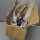 YOUBET 125PCS Blue Plastic Plates - Navy Blue Disposable Plates With Gold Rim Include 25 Dinner Plate, 25 Dessert Plate, 75 Gold Silverware Cutlery for Party & Wedding