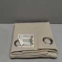 H.VERSAILTEX Blackout Curtain for Living Room Thermal Insulated Window Treatment Curtain Extra Long 96 inch Length Energy Saving Solid Grommet Top Blackout Drape, One Panel, Fog, 52" W x 96" L