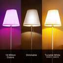 Kasa Smart Light Bulbs, Full Color Changing Dimmable Smart WiFi Bulbs Compatible with Alexa and Google Home, A19, 60 W 800 Lumens,2.4Ghz only, No Hub Required, 2-Pack (KL125P2), Multicolor