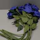 Flojery 10pcs Royal Blue Silk Roses Artificial Rose Flowers Long Stem for DIY Wedding Bouquet Table Centerpiece Home Decor (Royal Blue)