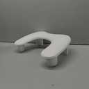 Two Hands Arm Rest for Nails Tech U-Shape Nail Hand Pillow with 6Pcs Nail Files Professional Portable Nail Stand Hand Rest Leather Manicure Rest Stand Salon Manicurist Essentials (White)