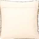 Creative Co-Op, Brown Woven Cotton Blend Boucl Pillow, Cream, Square 20x20