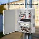 Namunanee Outdoor Electrical Junction Box, ABS Water Resistant Enclosure with Internal Mounting Panel & Hinged Cover, 16.1" H* 12.2" L* 5.9" W