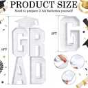 VIHOSE 5 ft 2026 Graduation Party Decorations Graduate LED Lights 4 LED Marquee Light up Letters Grad and Grad Hat Class of 2026 Lights Decor for High School Senior College Graduation Party Supplies