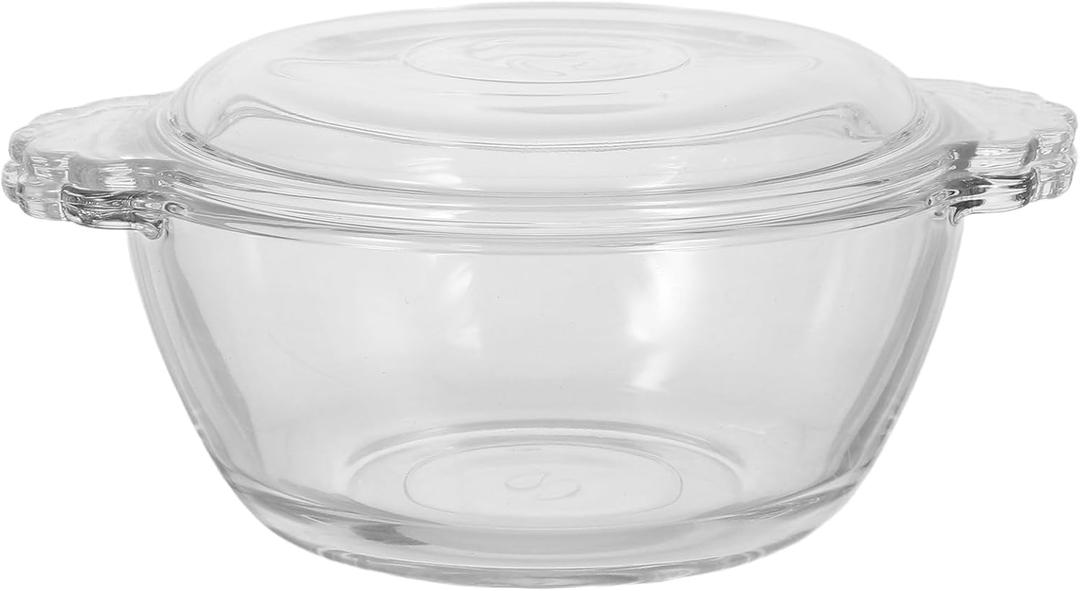 BESTOYARD 10 Oz Glass Food Steamer, Steamed Egg Bowl with Lid, Microwave Egg Cooker for Home Kitchen, Transparent Glass Mixing Bowl for Pudding and Milk Dessert